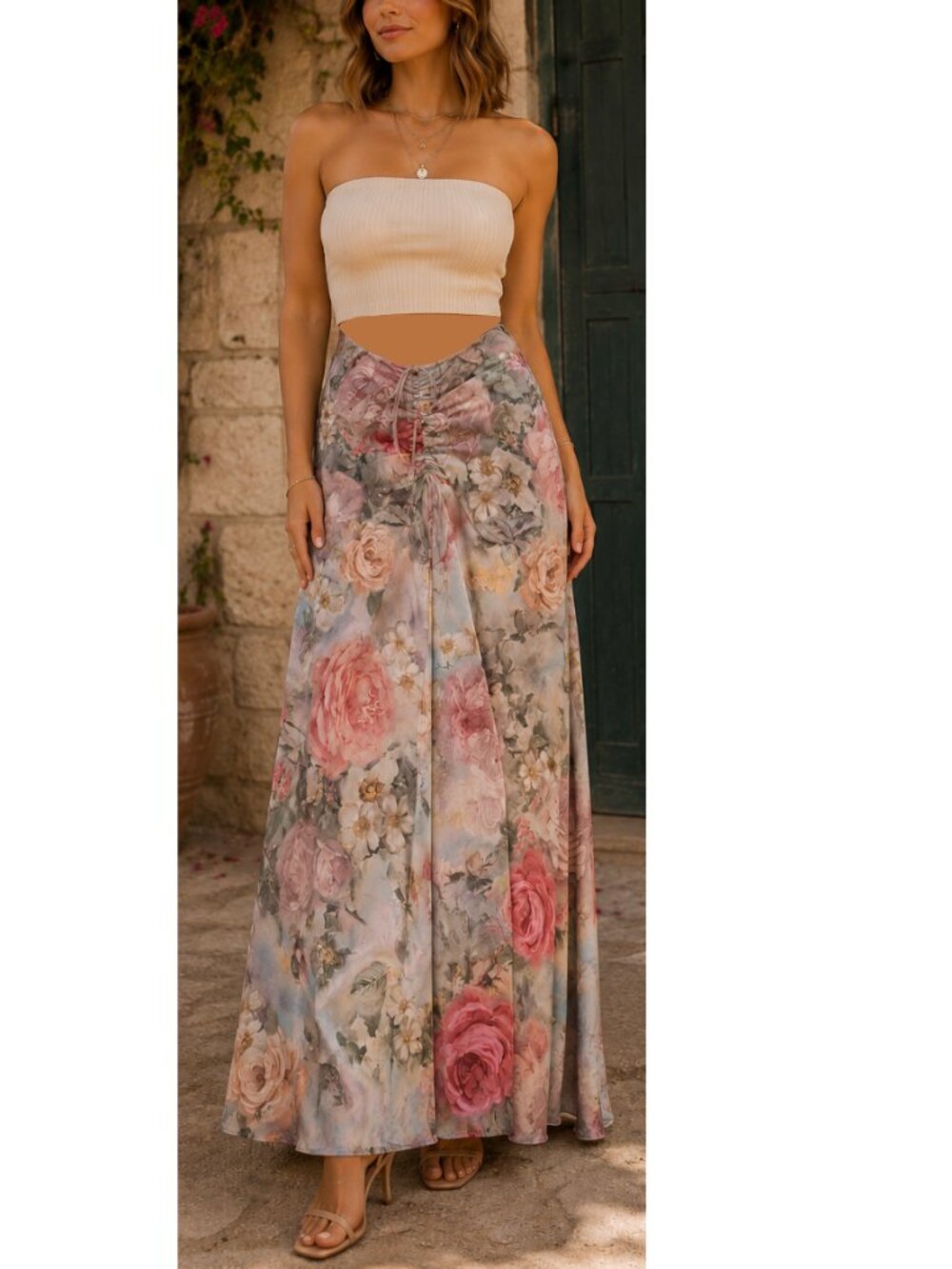 RESA - Floral Maxi Skirt, Size M